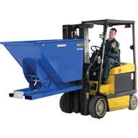 Conteneur autobasculeur, Acier, 1-1/2 vg³, Bleu OSI Industrial Sales
