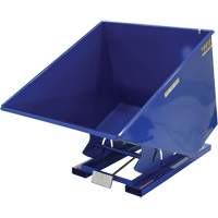 Conteneur autobasculeur, Acier, 2 vg³, Bleu OSI Industrial Sales