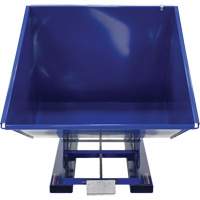 Conteneur autobasculeur, Acier, 2 vg³, Bleu OSI Industrial Sales