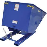 Conteneur autobasculeur, Acier, 2 vg³, Bleu OSI Industrial Sales