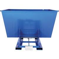Conteneur autobasculeur, Acier, 2-1/2 vg³, Bleu OSI Industrial Sales
