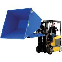 Conteneur autobasculeur, Acier, 2-1/2 vg³, Bleu OSI Industrial Sales