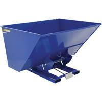 Conteneur autobasculeur, Acier, 3 vg³, Bleu OSI Industrial Sales