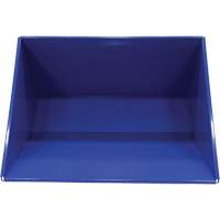 Conteneur autobasculeur, Acier, 3 vg³, Bleu OSI Industrial Sales