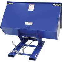 Conteneur autobasculeur, Acier, 3 vg³, Bleu OSI Industrial Sales