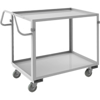 Chariot avec tablettes de calibre industriel, 2 Tiers, 22-1/2" la x 36-1/2" h x 42-7/16" p, Capacit&eacute; 600 lb OSI Industrial Sales
