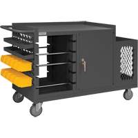 Mobile Wire Spool and Maintenance Cart, Steel, 5 Rod, 54-1/16" W x 35" H x 24" D, 1200 lbs. Capacity OSI Industrial Sales