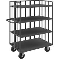 Open Portable Shelf Cart, 4 Tiers, 31-1/8" W x 57-1/2" H x 56-1/8" D, 3600 lbs. Capacity OSI Industrial Sales