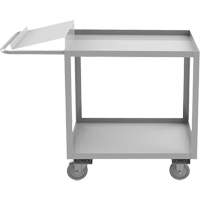 Industrial Grade Order Picking Cart, 39" H x 18-1/8" W x 45" D, 2 Shelves, 1200 lbs. Capacity OSI Industrial Sales