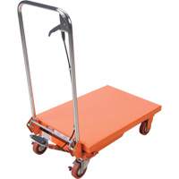 Hydraulic Scissor Lift Table, 27-1/2" L x 17-3/4" W, Steel, 330 lbs. Capacity OSI Industrial Sales