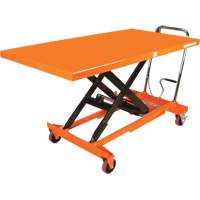 Hydraulic Scissor Lift Table, 63" L x 31-1/2" W, Steel, 1100 lbs. Capacity OSI Industrial Sales