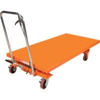 Hydraulic Scissor Lift Table, 63" L x 31-1/2" W, Steel, 1100 lbs. Capacity OSI Industrial Sales