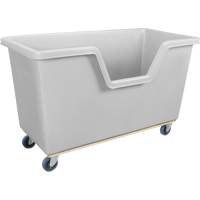 Easy Access Box Truck, Polyethylene, 63" L x 34-1/4" W x 38-1/2" H, 24 cu. ft. Volume, 1200 lbs. Capacity OSI Industrial Sales