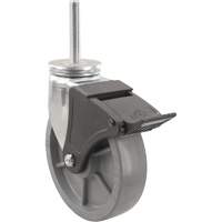 Emaxx Envirothane Caster, Swivel with Brake, 4" (101.6 mm) Dia., 1000 lbs. (453.6 kg.) Capacity OSI Industrial Sales