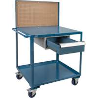 Chariot de service mobile, 2 Tiers, 24" la x 57" h x 40" p, Capacit&eacute; 1200 lb OSI Industrial Sales