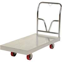 Aluminum Sheet Deck Platform Truck, 24" W x 48" L, 3600 lbs. Cap., Polyurethane Wheels OSI Industrial Sales