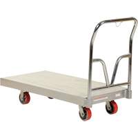 Aluminum Sheet Deck Platform Truck, 24" W x 48" L, 3600 lbs. Cap., Polyurethane Wheels OSI Industrial Sales