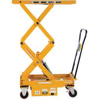 DC Powered Hydraulic Scissor Lift Elevating Cart, Steel, 39-3/4" L x 20-1/2" W, 1000 lbs. Capacity OSI Industrial Sales