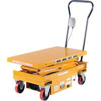 DC Powered Hydraulic Scissor Lift Elevating Cart, Steel, 39-3/4" L x 20-1/2" W, 1000 lbs. Capacity OSI Industrial Sales