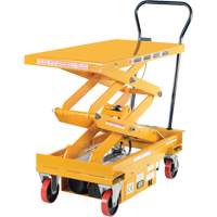 DC Powered Hydraulic Scissor Lift Elevating Cart, Steel, 39-3/4" L x 20-1/2" W, 1000 lbs. Capacity OSI Industrial Sales