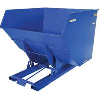 Conteneur autobasculeur, Acier, 4 vg³, Bleu OSI Industrial Sales