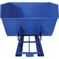 Conteneur autobasculeur, Acier, 4 vg³, Bleu OSI Industrial Sales