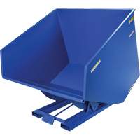 Conteneur autobasculeur, Acier, 4 vg³, Bleu OSI Industrial Sales
