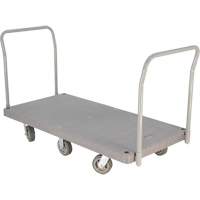 Heavy Duty Plastic Platform Truck, 60" L x 30" W, 3000 lbs. Cap., Polyurethane Wheels OSI Industrial Sales