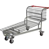 Chariot en treillis emboîtable, Acier, 28-3/4" x 37-1/16" x 59-5/8", Capacit&eacute; 275 lb OSI Industrial Sales