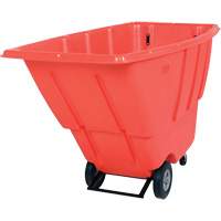 Tilt Truck, Polyethylene, 0.5 cu. yd., 450 lbs. Load Capacity OSI Industrial Sales