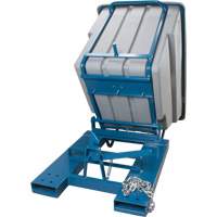 Self-Dumping Hopper, Polyethylene, 1-1/10 cu.yd, Grey OSI Industrial Sales