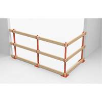Poteaux temporaires ProGuards pour barri&egrave;re de s&eacute;curit&eacute;, 8" la x 39" h, Orange OSI Industrial Sales