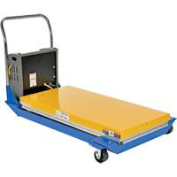 DC Powered & Manual Scissor Lift Table, Steel, 48" L x 24" W, 1000 lbs. Capacity OSI Industrial Sales