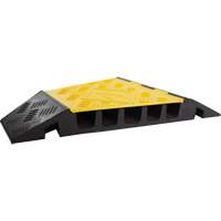 Protecteur de c&acirc;ble tourne-&agrave;-gauche robuste Powerhouse, 5 canaux, 12" lo x 19,75" la x 2,25" h OSI Industrial Sales