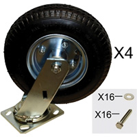 Platform Truck Pneumatic Caster Replacement Kit OSI Industrial Sales