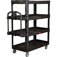 Heavy-Duty Ergo Utility Cart, 4 Tiers, 24-1/4" x 62-2/5" x 54-1/10", 700 lbs. Capacity OSI Industrial Sales