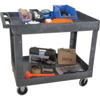 Utility Service Cart, 2 Tiers, 24-5/8" x 32-1/2" x 40", 550 lbs. Capacity OSI Industrial Sales