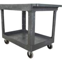 Utility Service Cart, 2 Tiers, 24-5/8" x 32-1/2" x 40", 550 lbs. Capacity OSI Industrial Sales