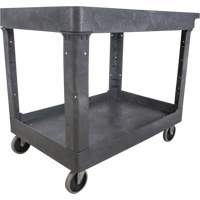 Utility Service Cart, 2 Tiers, 24-5/8" x 32-1/2" x 40", 550 lbs. Capacity OSI Industrial Sales