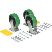 Ensemble de roulettes de tr&eacute;mie &agrave; basculement automatique s&eacute;rie H OSI Industrial Sales