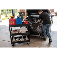 Tub Cart, 3 Tiers, 35-1/4" x 37-1/4" x 18", 375 lbs. Capacity OSI Industrial Sales
