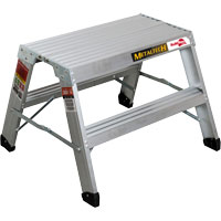 Poste de travail chevalet de sciage portatif, Cadre Aluminium, 12-1/4" p x 24" h OSI Industrial Sales