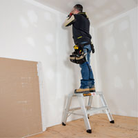 Poste de travail chevalet de sciage portatif, Cadre Aluminium, 12-1/4" p x 24" h OSI Industrial Sales