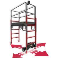Complete Motorized Buildman 6' Baker Scaffold Kit, 31" D x 118-3/4" H OSI Industrial Sales