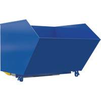 Conteneur autobasculeur robuste en style H, Acier, 1-1/2 vg³, Bleu OSI Industrial Sales