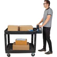 Chariot utilitaire, 2 tiers, 25-5/8" x 33-1/2" x 43-3/4", Capacit&eacute; 550 lb OSI Industrial Sales
