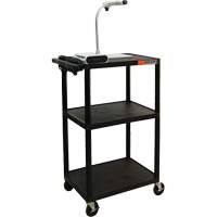 Electric Utility Cart, 3 Tiers, 24" x 42" x 18", 300 lbs. Capacity OSI Industrial Sales