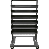 Single-Sided Heavy Duty A-Frame Cart with 6 Trays, 38" x 25" x 63", 2500 lbs. Capacity OSI Industrial Sales