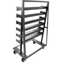 Single-Sided Heavy Duty A-Frame Cart with 6 Trays, 38" x 25" x 63", 2500 lbs. Capacity OSI Industrial Sales