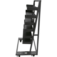 Single-Sided Heavy Duty A-Frame Cart with 6 Lipped Trays, 38" x 25" x 63", 2500 lbs. Capacity OSI Industrial Sales